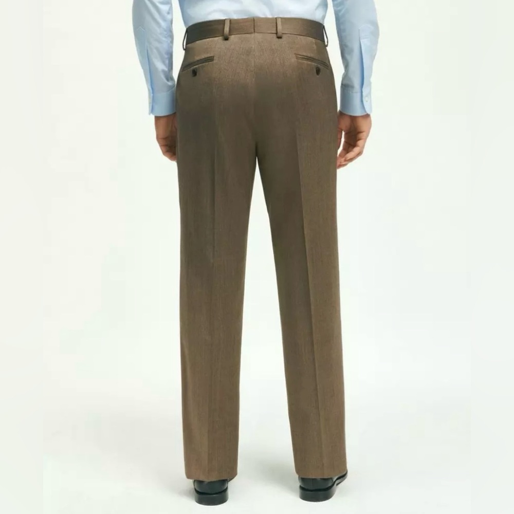 Brooks brothers men’s 38/30 Fitzgerald Fit trousers wool blend two button front
